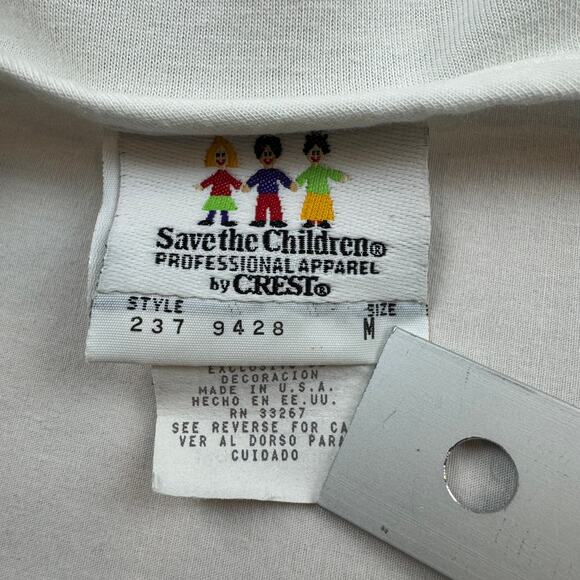 Vintage Crest Save the Children T-Shirt - Size Medium - Picture 3 of 8